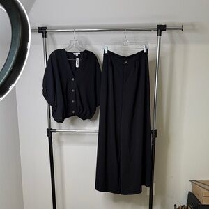 HYFVE Elegant Black Skirt Set